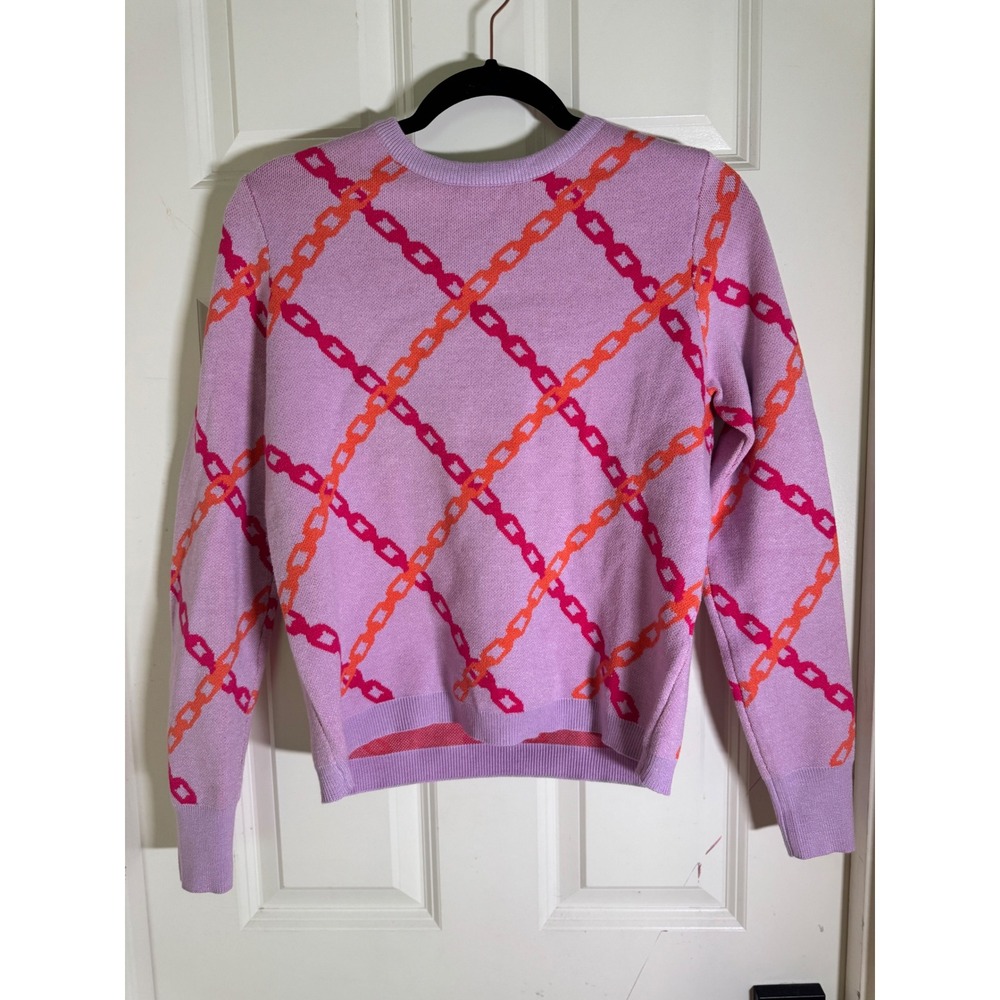 THML Lilac Chain Link Knit Sweater XS - Picture 2 of 8